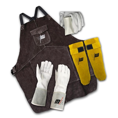 Schweißerschutz set leder - set,
