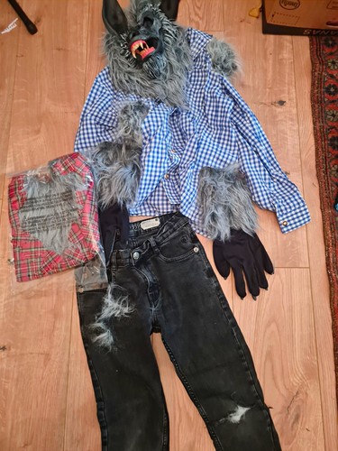 Werwolf komplett kostüm set - komplett-kostüm-set, m