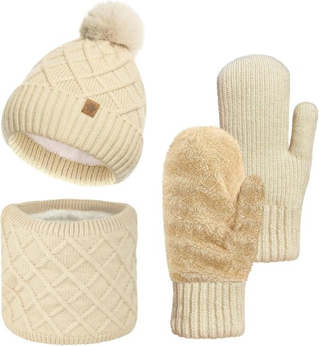 Mütze schal handschuhe set - schal,