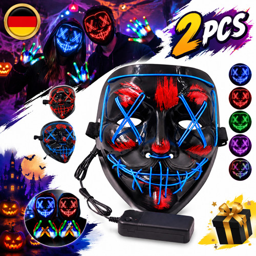 Led halloween maske handschuhe - led,