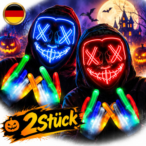 Paar set led handschuhe mit - set, led-handschuhe