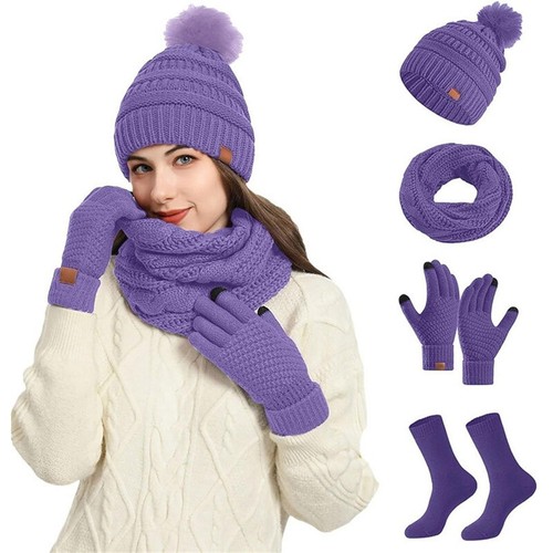 Schal mütze set damen - mütze,