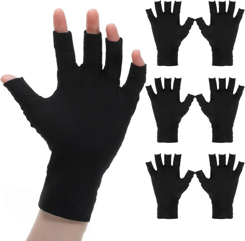 Fingerlose baumwollhandschuhe - fingerlose,