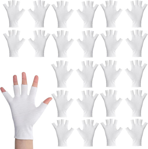 Fingerlose baumwollhandschuhe - fingerlose,