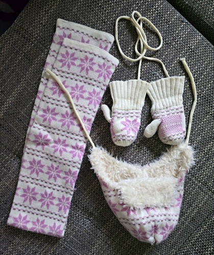 Set mütze schal - set:, handschuhe