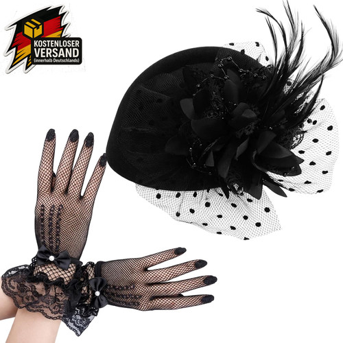 Damen fascinator set 60er - damen,