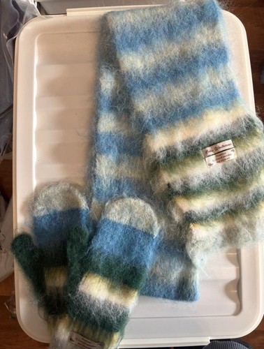 Wollschal handschuhe set neu - set,