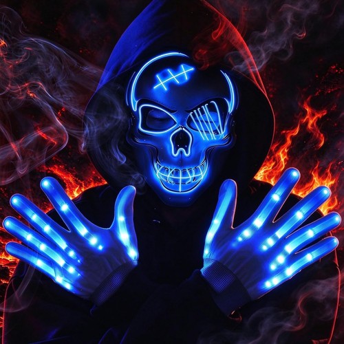 Led halloween maske - halloween,